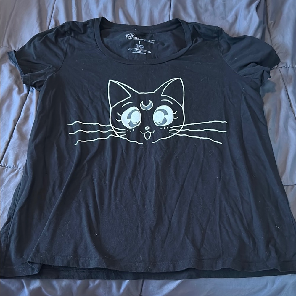 Torrid Plus Size 3 3X Sailor Moon Cat Tshirt
